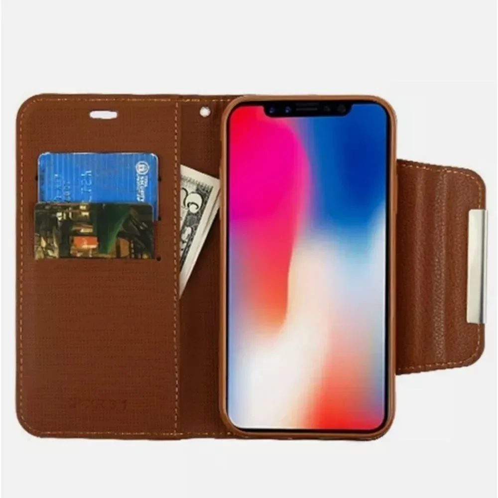 APPLE iPhone XR - Brown Wallet Case
